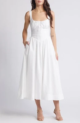 Reformation Balia Floral Linen Sundress Refresh at Nordstrom,