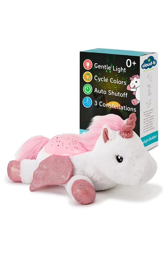 Cloud B Twilight Buddies Unicorn Projector Nightlight in White/Pink at Nordstrom