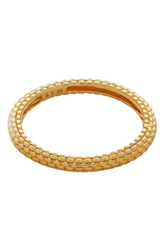 Monica Vinader Heirloom Stacking Ring 18K Gold Vermeil at