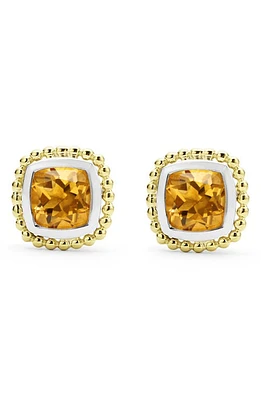 LAGOS Caviar Color Citrine Stud Earrings at Nordstrom