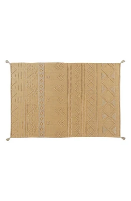 Lorena Canals Tribu Washable Cotton Blend Rug in Honey at Nordstrom, Size Medium