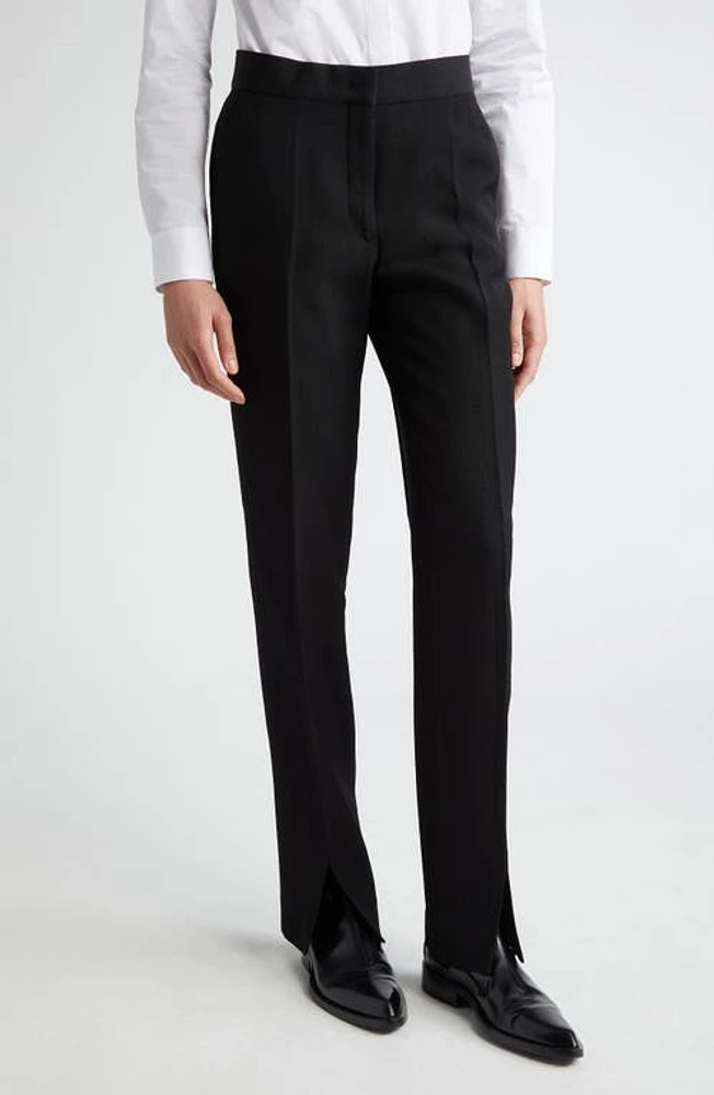 Jil Sander Slim Leg Tailored Trousers 001 Black at Nordstrom, Us