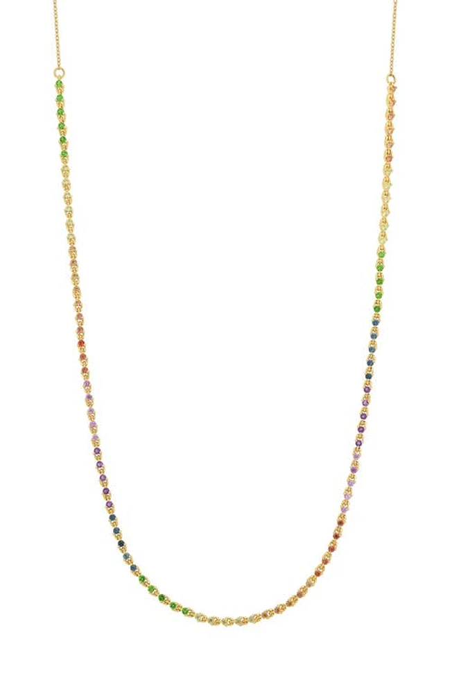 Bony Levy Iris Rainbow Sapphire Necklace in 18K Yellow Gold at Nordstrom