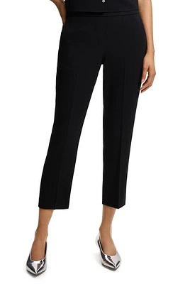 Theory Treeca Admiral Pull-On Crop Pants Black at Nordstrom,