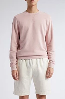 Sunspel Men's Cotton French Terry Sweatshirt Shell Pink at Nordstrom,