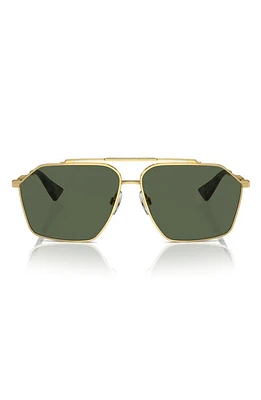 Dolce & Gabbana 61mm Polarized Pilot Sunglasses in Gold at Nordstrom