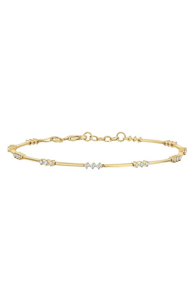 Bony Levy Aviva Diamond Line Bracelet in 18K Yellow Gold at Nordstrom, Size 7