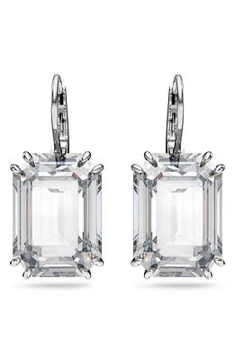 Swarovski Millenia Octagon Crystal Drop Earrings in Silver at Nordstrom