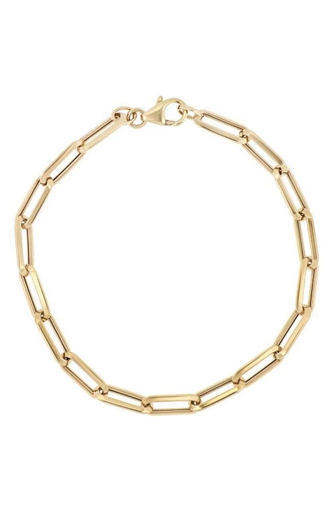 Bony Levy 14K Gold Oval Link Bracelet in 14K Yellow Gold at Nordstrom, Size 7