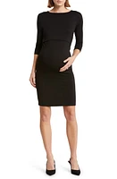 Accouchée Stretch Jersey Maternity/Nursing Dress in Black at Nordstrom