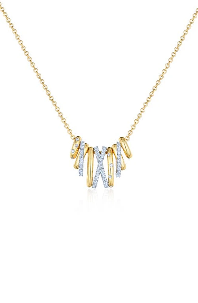 Kwiat Orbit Diamond Pendant Necklace in Yellow Gold/Diamond at Nordstrom