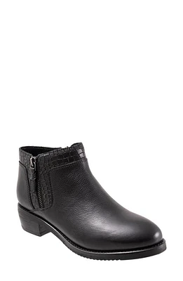 SoftWalk Rubi Ankle Boot Black/Croco at Nordstrom,