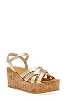 Anne Klein Valencia Platform Wedge Sandal Smooth at Nordstrom,