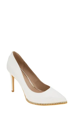 bcbg Hawti Pointed Toe Pump White at Nordstrom,