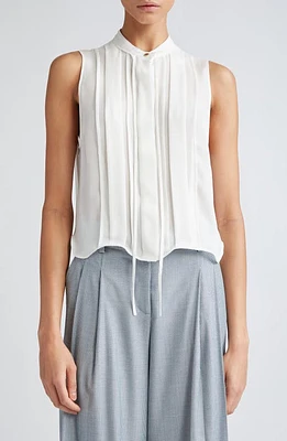 TWP Cherry Sleeveless Silk Top Ivory at Nordstrom,