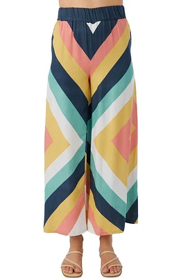 O'Neill Isha Print Wide Leg Cover-Up Pants Navy Multi Colored at Nordstrom,