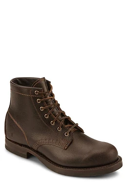 Frye John Addison Combat Boot Brown at Nordstrom,