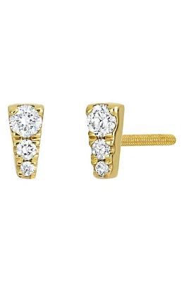 Bony Levy Kids' 18K Gold Diamond Bar Stud Earrings in 18K Yellow Gold at Nordstrom