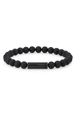 le gramme Men's 28G Ceramic Beaded Bracelet Black at Nordstrom, Cm