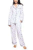 Petite Plume Suffolk Seashell Cotton Pajamas White at Nordstrom,