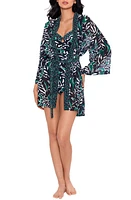 Miraclesuit Palma Verde Cover-Up Robe Black Multi at Nordstrom,