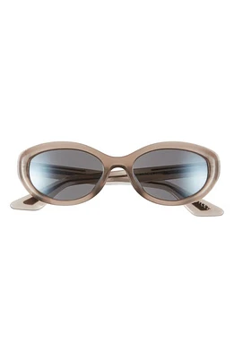 Oliver Peoples x KHAITE 1968C 53mm Oval Sunglasses in Taupe at Nordstrom