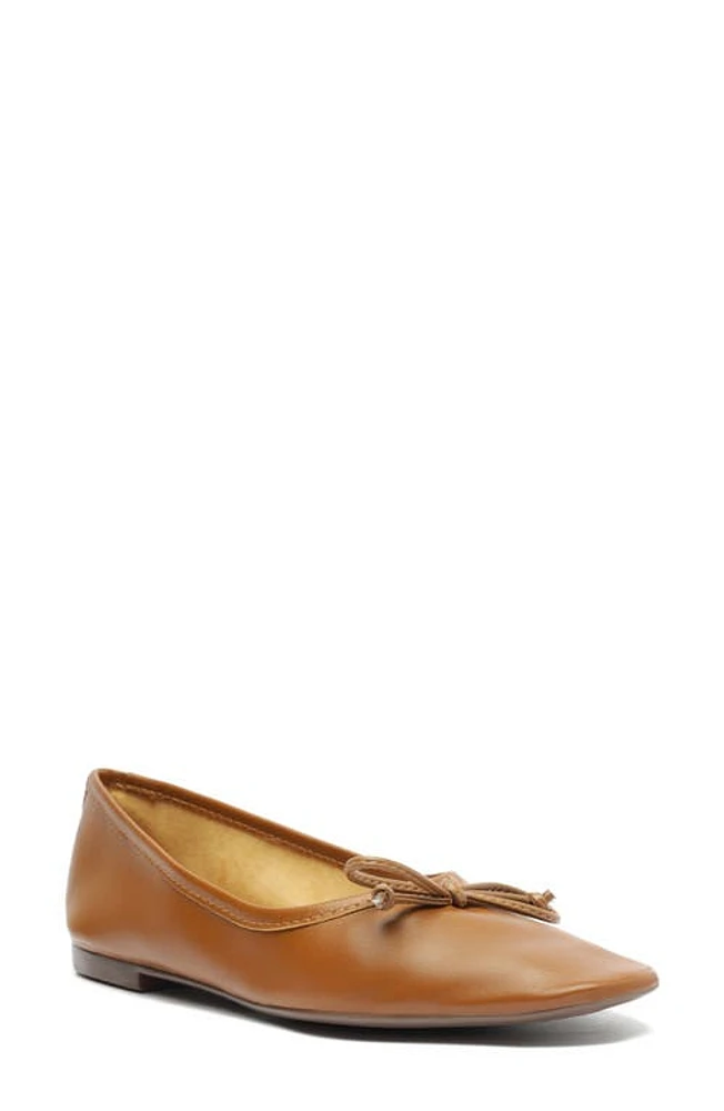 Schutz Arissa Square Toe Ballet Flat New Wood at Nordstrom,