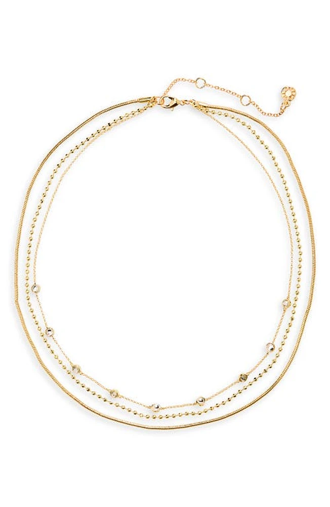 BaubleBar Layered Chain Necklace in Gold at Nordstrom