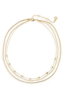 BaubleBar Layered Chain Necklace in Gold at Nordstrom