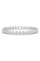 HauteCarat Bezel Heart Lab Created Diamond Bangle in 18K Gold at Nordstrom