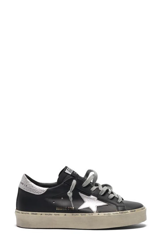 Golden Goose Hi Star Platform Sneaker Black/Silver at Nordstrom,