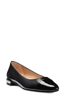 Stuart Weitzman Imitation Pearl Flat in Black at Nordstrom, Size 5