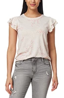 C & California Somerset Burnwash Ruffle Top Floral at Nordstrom,