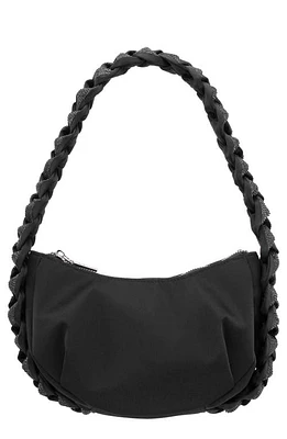 Nina Braided Detail Hobo Bag in Black at Nordstrom