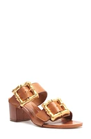 Schutz Enola Block Heel Sandal New Wood at Nordstrom