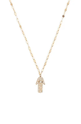 Lana Diamond Hamsa Pendant Necklace in Yellow Gold at Nordstrom