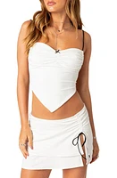 EDIKTED Beatriz Open Back Camisole White at Nordstrom,