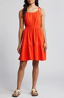 caslon(r) Tiered Cotton Gauze Sundress at Nordstrom,