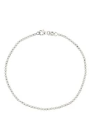 Bony Levy 14K Gold Beaded Bracelet in 14K White Gold at Nordstrom, Size 7