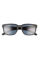 Smith Headliner 55mm Polarized Rectangle Sunglasses in Matte Black/Chromapop Black at Nordstrom