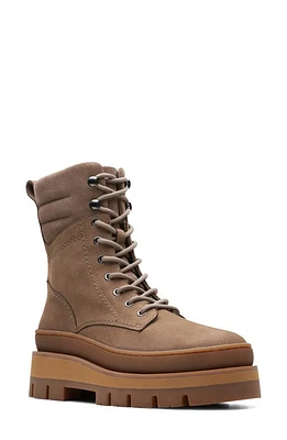 Clarks(r) Orianna 2 Hike Combat Boot in Pebble Nubuck at Nordstrom, Size 9