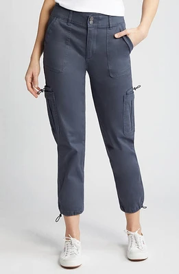 Wit & Wisdom 'Ab'Solution Stretch Cotton Cargo Pants in Orion Blue at Nordstrom, Size 2