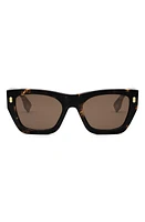 'Fendi Roma 63mm Rectangular Sunglasses in Havana /Brown at Nordstrom