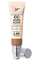 IT Cosmetics CC+ Nude Glow Lightweight Foundation + Glow Serum SPF 40 in Rich Honey at Nordstrom