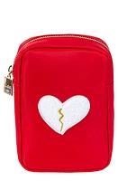 Bloc Bags Mini Heart Breaker Cosmetics Bag in Red at Nordstrom