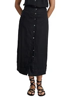 Alex Mill Zoe Button Front Linen Midi Skirt at Nordstrom,