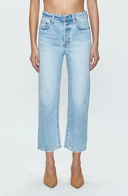 Pistola Cassie High Waist Crop Straight Leg Jeans Radiant Vintage at Nordstrom,