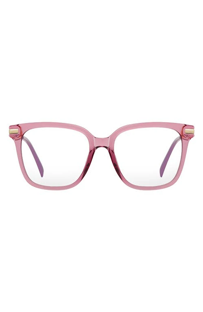 Fifth & Ninth Yara 52mm Square Blue Light Blocking Glasses in Bubblegum Pink at Nordstrom