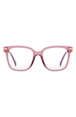 Fifth & Ninth Yara 52mm Square Blue Light Blocking Glasses in Bubblegum Pink at Nordstrom