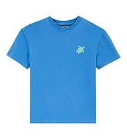 Vilebrequin Kids' Organic Cotton Solid T-Shirt in Ocean at Nordstrom